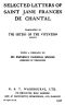 [Gutenberg 50592] • Selected Letters of Saint Jane Frances de Chantal